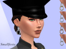 Sims 4 — Chain link earrings by SmallFoxie — Big chain link earrings. - 4 metallic colors 