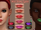 Sims 4 — Wild Berry Lipstik by SPNlLiotei — Wild berry Lipstik *8 colors *Female *Have fun! Berries come in different