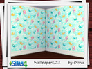Sims 4 — Wallpapers_21 by olivas2 — Created for: The Sims 4 Wallpaper with plinth.