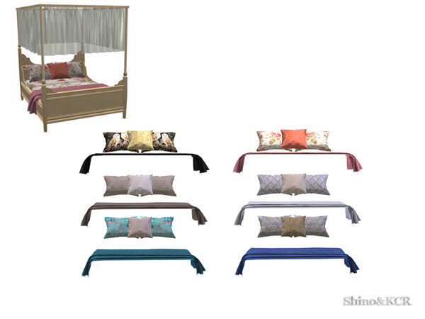 Sims 4 — Bedroom Charlott - Comforter Pillows by ShinoKCR — Classic Bedroom Furniture can be found in Sculptures 