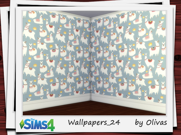 Sims 4 — Wallpapers_24 by olivas2 — Created for: The Sims 4 Wallpaper with plinth.