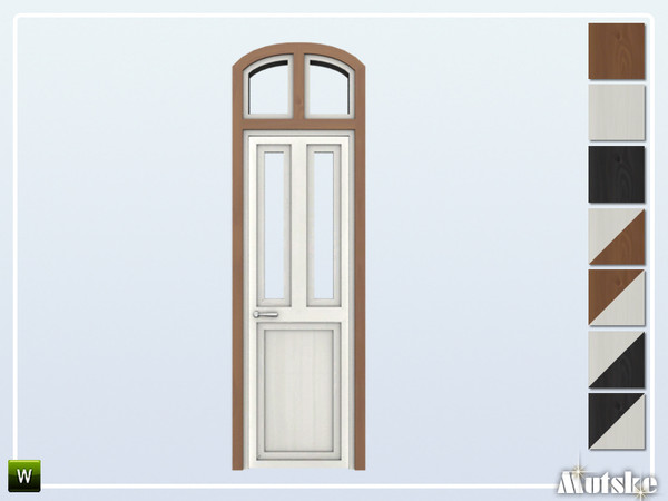Sims 4 — London Door Glass Single 2x1 by Mutske — This door is part of the London Constructionset. Made by Mutske@TSR. 
