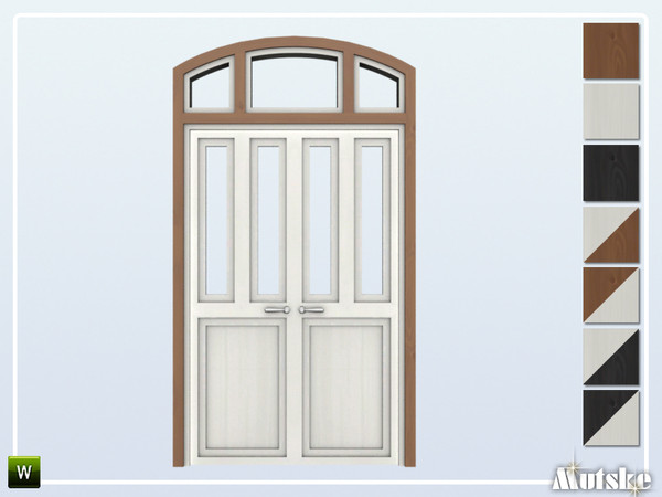 Sims 4 — London Door Glass 2x1 by Mutske — This door is part of the London Constructionset. Made by Mutske@TSR. 