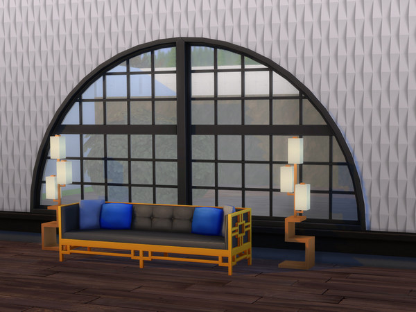Sims 4 — Geometric Wall Pattern by SillySimsation — My very first CC. Geometric wall texture in white only. Modern to