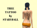 Sims 4 — Tree Tattoo by staryball — Tree Tattoo for The Sims 4 -Teen to Elder