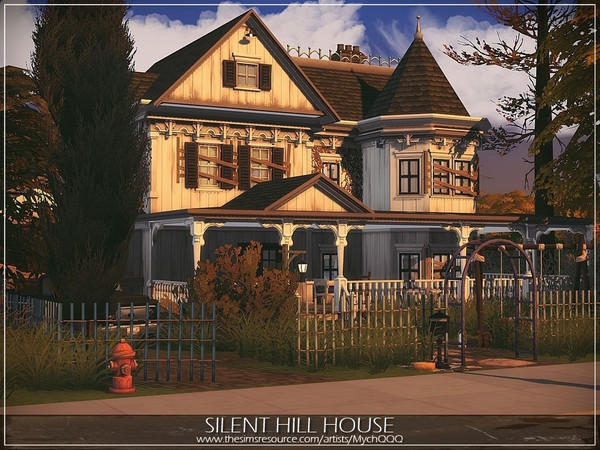 Sims 4 — Silent Hill House by MychQQQ — Inspired by Shepherd House from Silent Hill game. Lot: 30x30 Value: $ 107,746