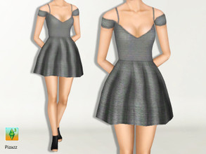 Sims 3 — Playful Skater Dress by pizazz — Cute skater dress for your sims. Everyday, formal, and career Please Do not use