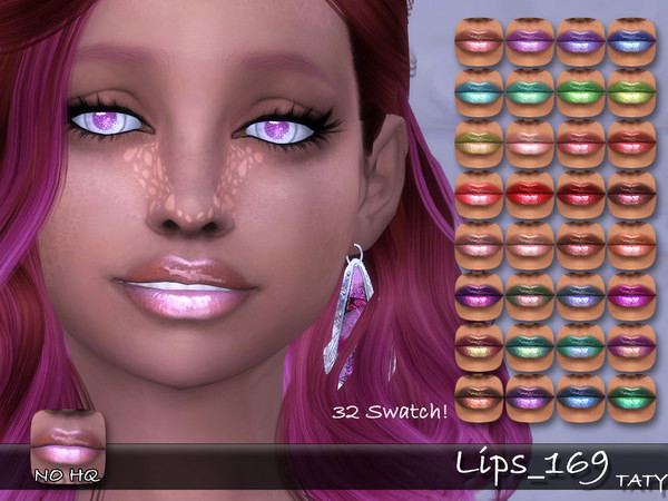 Sims 4 — [Ts4]Taty_Lips_169 by tatygagg — - Female - Human, Alien - Teen to Elder - Hq Compatible