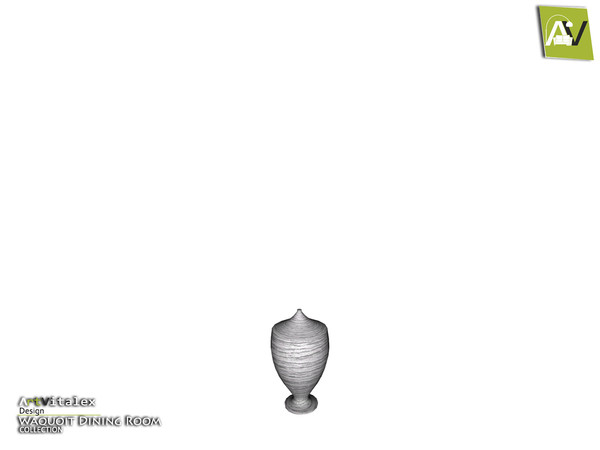 Sims 4 — Waquoit Vase With Lid by ArtVitalex — - Waquoit Vase With Lid - ArtVitalex@TSR, Sep 2019