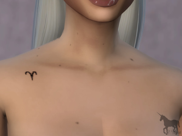 Sims 4 — TinyTattoos(Set2)D.U666 by DemonUnicorn666 — Cancer- Emotional, sentimental and nurturing, they are known for
