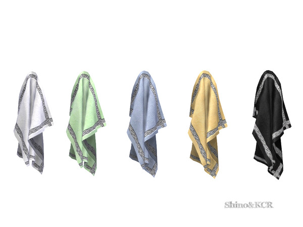 Sims 4 — Bathroom Charlott - Towel Wall by ShinoKCR — Bathroom Furniture matching the Charlott Series in Wall Decoration