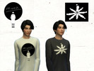 Sims 4 — RM mono/forever rain Shirts (Male ver.) by gothbees — Simple shirts using designs from RM's mono album and the