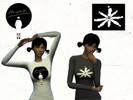 Sims 4 — RM mono/forever rain Shirts (Female ver.) by gothbees — Simple shirts using designs from RM's mono album and the