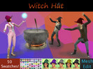 Sims 4 — Witch Hat - Spooky SP needed by CowPlants_Cake — Since Realm of Magic don't have a witch hat I decided to make