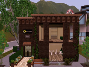 Sims 3 — Strong in Body Gym & Wellness  by Jujubee77 — Urban Gym and Wellness Center with beautiful reception area.