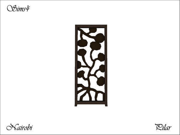 Sims 4 — Nairobi Sculpture  by Pilar — Colonial style and exotic woods