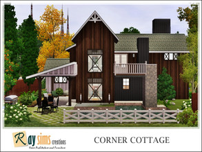 Sims 3 — Corner Cottage by Ray_Sims — This house has 3 bedrooms, and 3 bathrooms. I really hope you guys like it.. Thank