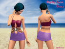 Sims 3 — Pretty Swim Dress by Kara_Croft — A pretty swimming dress for your female simmies. 3 Recolour-able areas (top,