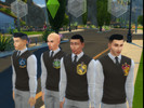 Sims 4 — Hogwarts Vests by VeteranSimmer — Hogwarts vests for your magical Sim! All 4 houses are included in the package