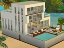 Sims 4 — Modern Seaside Villa - no CC by pan_delis2 — Modern Seaside Villa (Key Point) is a minimalistic great PartyPlace