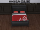 Sims 4 — Modern Glam Double Bed_REQUIRES VINTAGE GLAMOUR by cheybabyxx2 — This elegant double bed was recolored from the