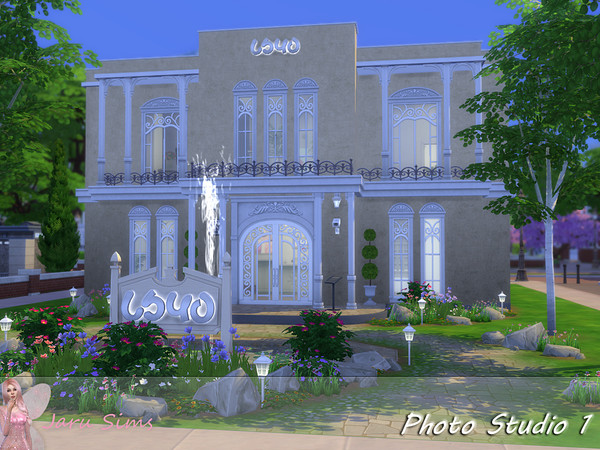 Sims 4 — Photo Studio 1 by Jaru_Sims — Photo studio 1st floor, store, studio, office, restrooms 2nd floor, studio,