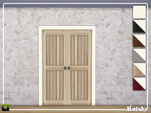 Sims 4 — Linton Door Privat 2x1 by Mutske — This door is part of the Linton Constructionset. Made by Mutske@TSR. 
