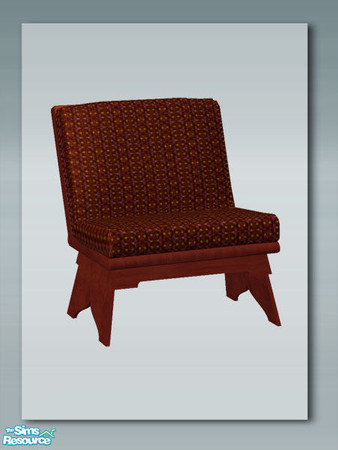 Sims 2 — Rustic Living: Wood Armchair by Shakeshaft — Part of a set with a Rustic theme, set includes Sofa and Chair, a