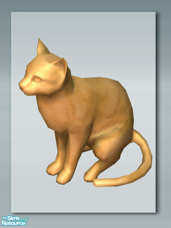 Sims 2 — Rustic Living - Miniature Cat by Shakeshaft — Part of a set with a Rustic theme, set includes Sofa and Chair, a