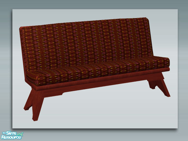 Sims 2 — Rustic Living: Wood Sofa by Shakeshaft — Part of a set with a Rustic theme, set includes Sofa and Chair, a