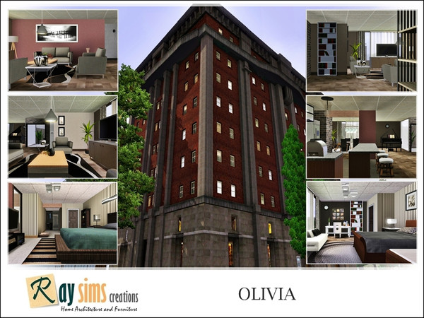 Sims 3 — Olivia by RayDesign9 — This apartment has 2 bedroom and 2 bathroom. Hope you enjoy it :) 