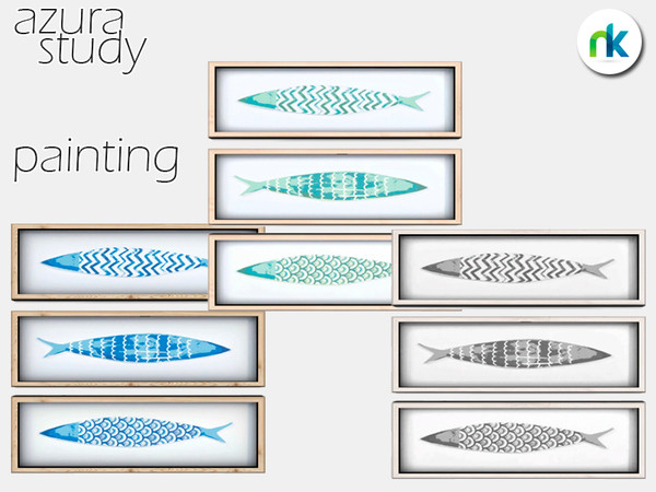 Sims 4 — Nikadema Azura Study Painting by nikadema — A summertime painting in three colors