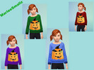 Sims 4 — Pumpkin Shirt by MarleeSmallz — This pumpkin long sleeve shirt comes in four colors. Let your children get into