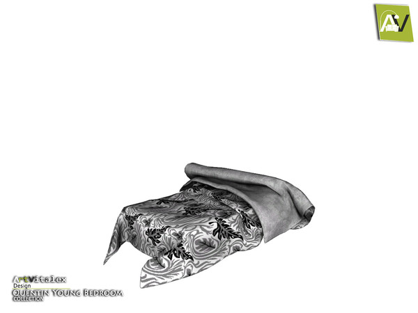 Sims 4 — Quentin Bed Blanket by ArtVitalex — - Quentin Bed Blanket - ArtVitalex@TSR, Oct 2019