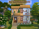 Sims 4 — Tiny Semi Modern Double by oumamea — Semi modern home with 2 bedrooms and 2 bathrooms. Bracing Breezes from the
