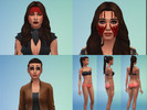 Sims 4 — Octavia Blake by PrettyInPixels — Facepaints and tattoo to make Octavia Blake from the show The 100. Including