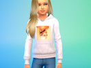 Sims 4 — Hoodie Ariana Grande picture by Ketheira2 — A simple hoodie with Ariana Grande printed on it.