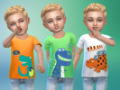 Sims 4 — Dino Toddlers by Odey92 — 3 'Rawrsome' dinosaur t-shirts for your toddlers.