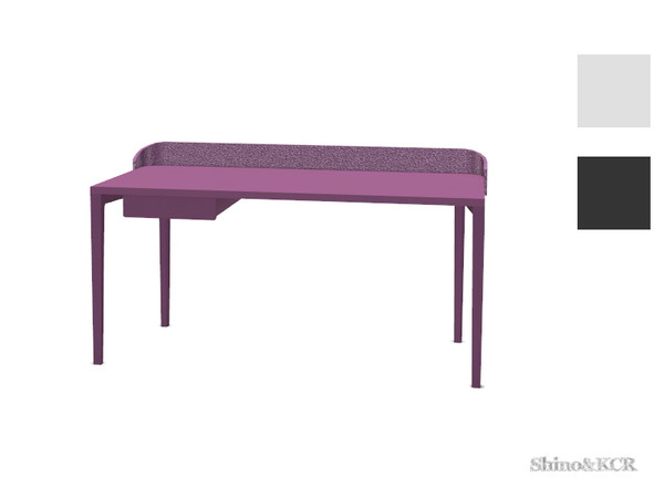 Sims 4 — Bedroom Rose - Desk by ShinoKCR — Bedroom inspired by Ligne Roset