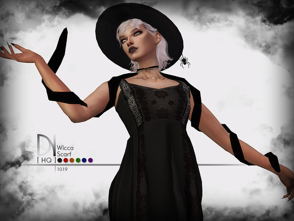 Sims 4 — Wicca Scarf by DarkNighTt — Wicca Scarf [Left Wrist] Have 6 colors. HQ mod compatible. Hope you enjoy!