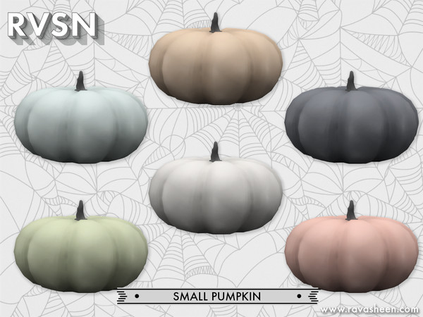 Sims 4 — Fang-tastic Small Pumpkin - Pastel Recolor by RAVASHEEN — This small pumpkin is fang-tastic! This pumpkin comes