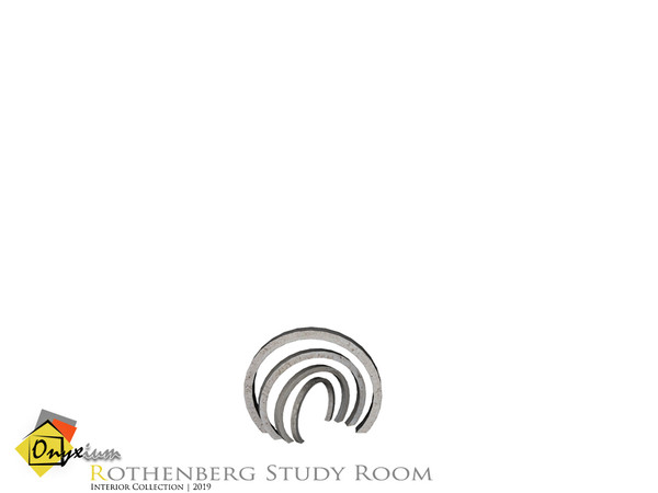 Sims 4 — Rothenberg Semicircle Decors by Onyxium — Onyxium@TSR Design Workshop Study Room Collection | Belong 2019 Year