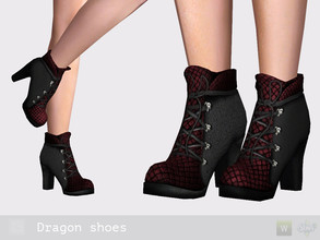 Sims 3 — Dragon shoes by Shushilda2 — - New mesh - 4 recolorable channels - CAS and Launcher icons - HQ-texture