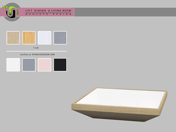 Sims 4 — Lift Coffee Table by NynaeveDesign — Lift Dining and Living - Coffee Table Found under: Surfaces - Coffee Tables