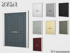 Sims 4 — A-door-able Double Door - Style D2CC - Recolor by RAVASHEEN — This double door is simply a-door-able. It