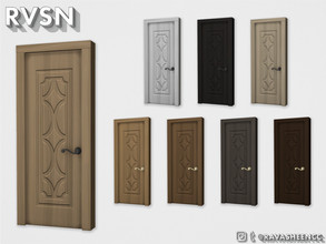 Sims 4 — A-door-able Single Door - Style S1MW - Recolor by RAVASHEEN — This single door is simply a-door-able. It