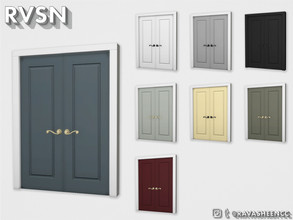Sims 4 — A-door-able Double Door - Style D2SC - Recolor by RAVASHEEN — This double door is simply a-door-able. It