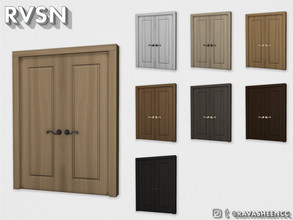 Sims 4 — A-door-able Double Door - Style D2SW - Recolor by RAVASHEEN — This double door is simply a-door-able. It