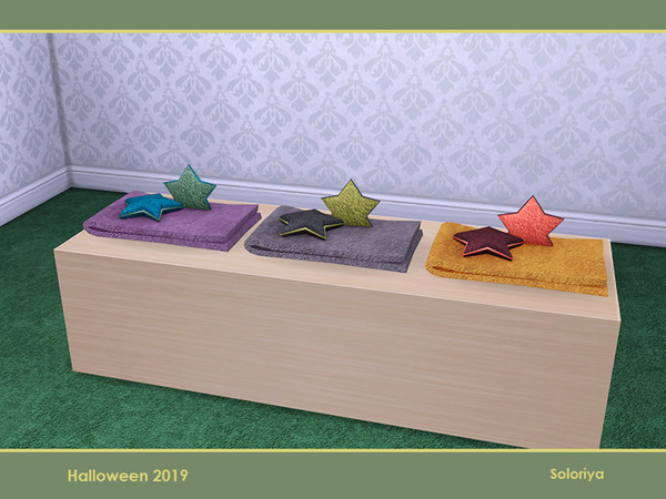 Sims 4 — Gladys. Towel with Stars by soloriya — Towel with two stars in one mesh. Part of Gladys set. 3 color variations.