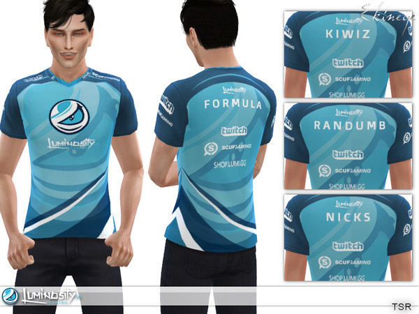 Sims 4 — Luminosity Gaming - Jersey by ekinege — The Official Team Luminosity Gaming Jersey.